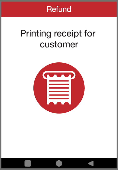 DX8000 screenshot Print receipt for customer