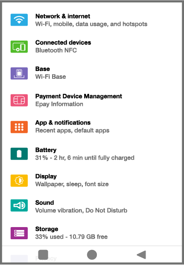 DX8000 screenshot settings view